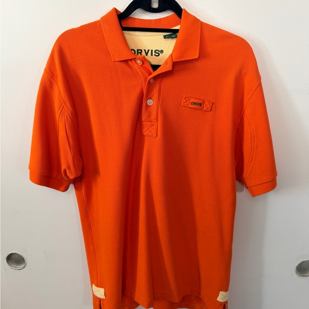Orvis Men's Vibrant Orange Polo